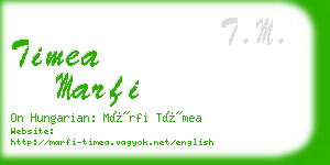 timea marfi business card